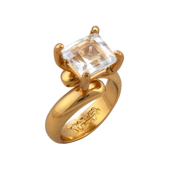 Clear Quartz adjustable ring - Picture 3 of 4